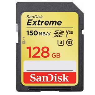 Extreme SDXC memory card, SanDisk / 128GB
