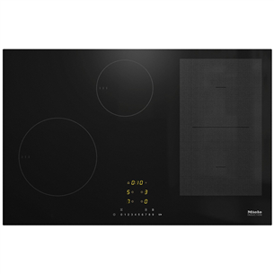 Miele, width 75.2 cm, frameless, black - Built-in induction hob