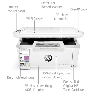 Multifunkcionālais printeris LaserJet Pro M28w Wireless, HP