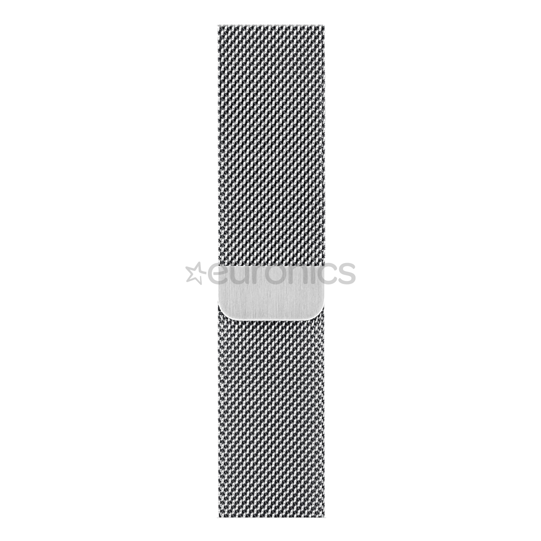 Replacement strap Apple Watch Silver Milanese Loop Apple (44 mm)