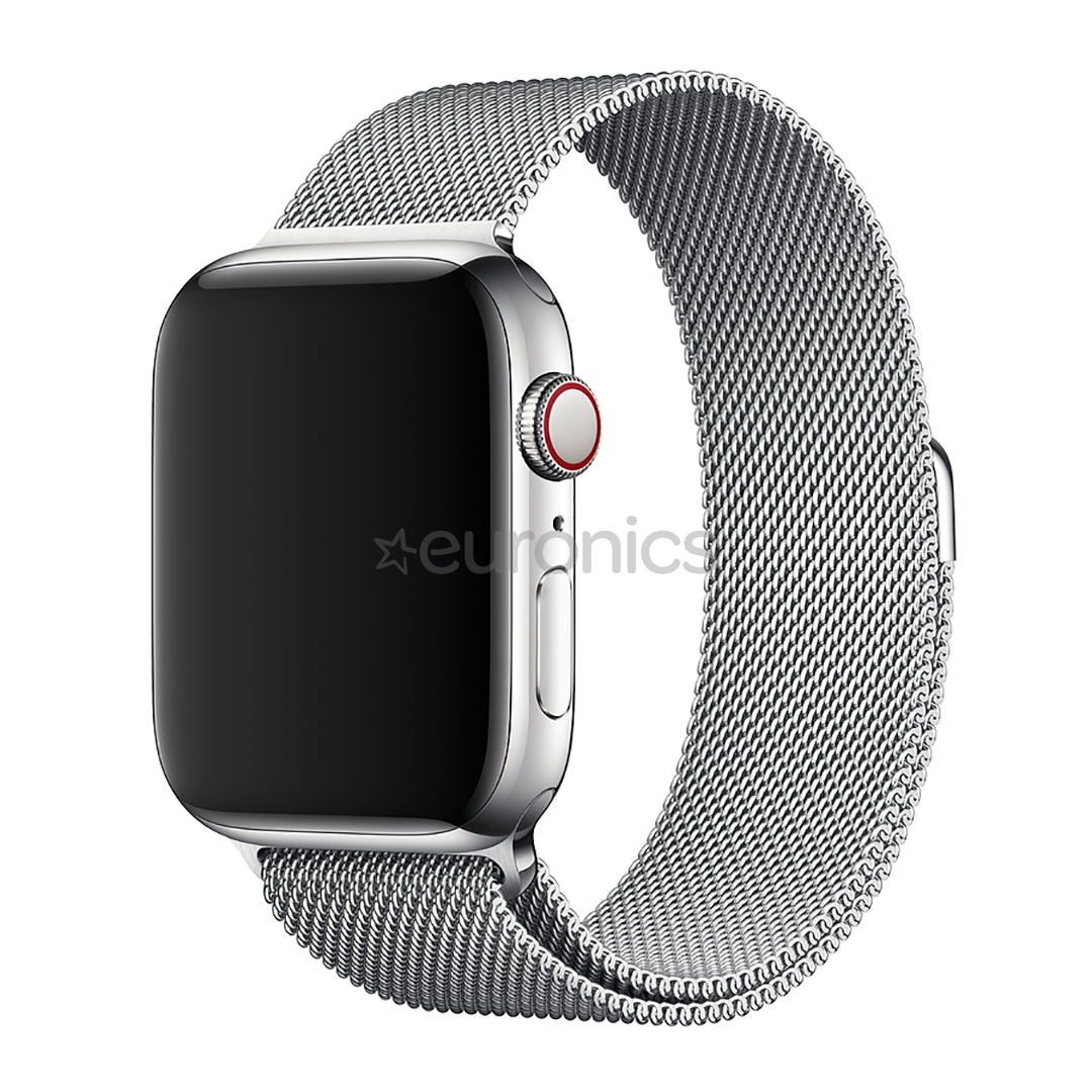 Replacement strap Apple Watch Silver Milanese Loop Apple (44 mm)