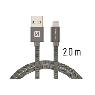 Cable QuickCharge USB-lightning, Swissten
