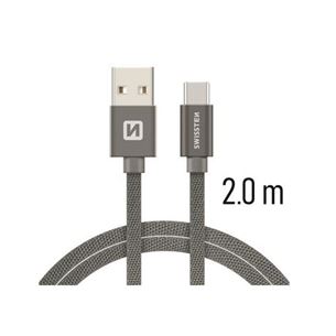 Cable QuickCharge USB-USB-C, Swissten