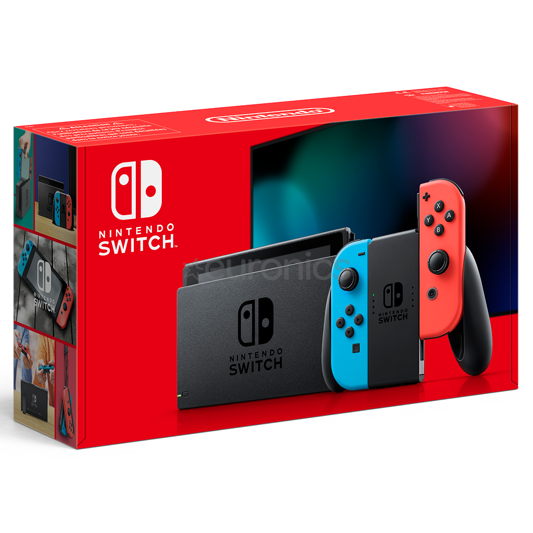 Nintendo Switch V2, pelēka - Spēļu konsole