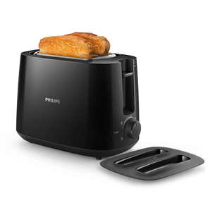 Philips Daily Collection, 900 W, black - Toaster HD2582/90