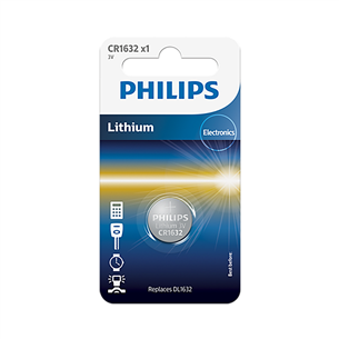 Philips Lithium, CR1632, 3V - Baterija