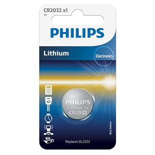 Philips Lithium, CR2032, 3V - Baterija