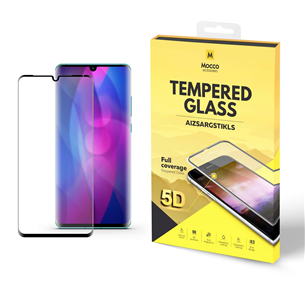 Ekrāna aizsargstikls Full Glue 5D Tempered Glass priekš Huawei P30, Mocco