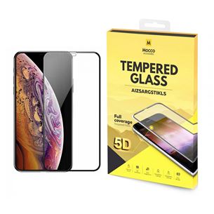 Ekrāna aizsargstikls Full Glue 5D Tempered Glass priekš iPhone X/XS, Mocco