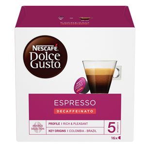 Coffee capsules Nescafe Dolce Gusto Espresso Decaffeinato