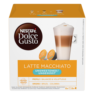 Kafijas kapsulas Dolce Gusto Latte Macchiato" bez cukura, Nestle