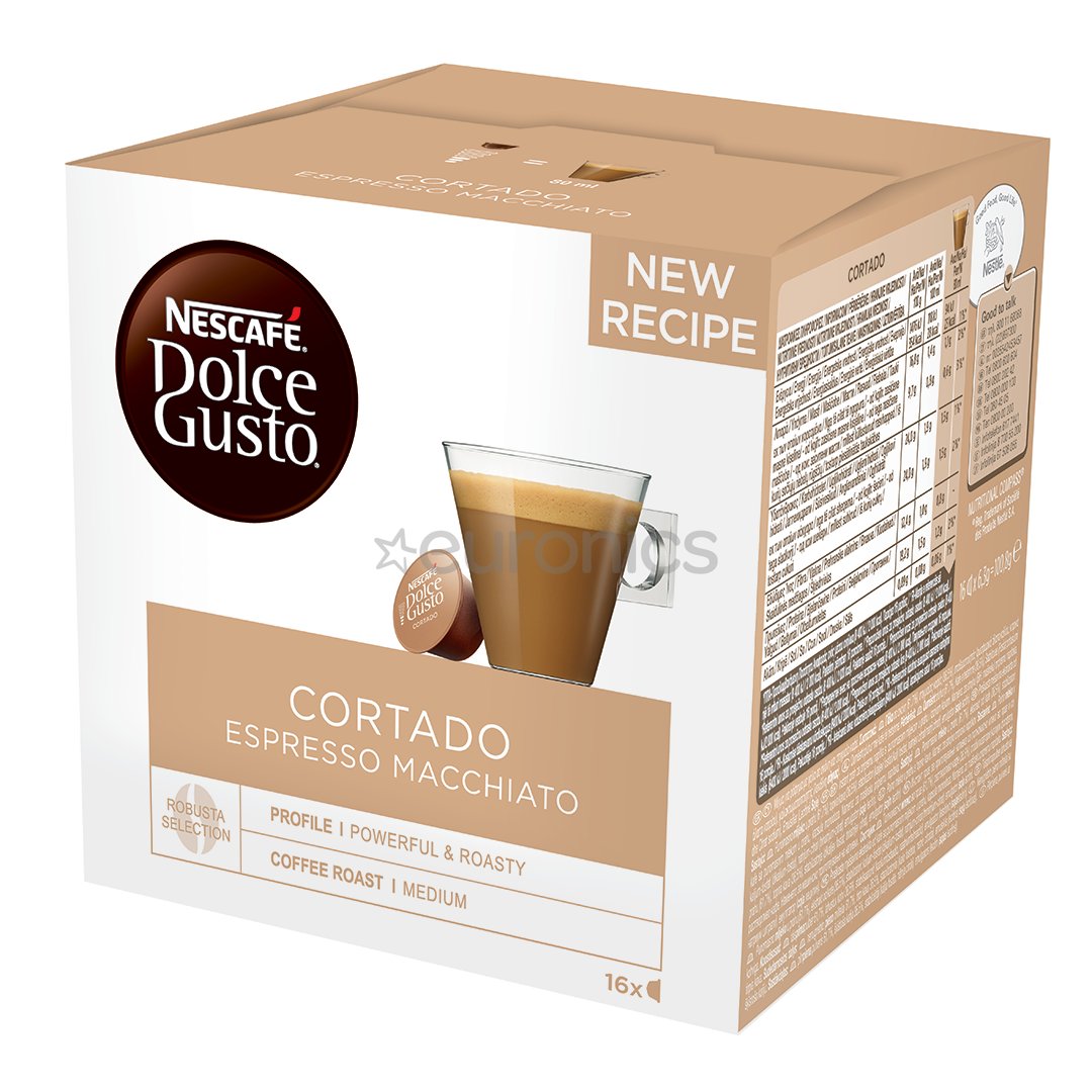 Nescafe Dolce Gusto Cortado, 16 porcijas - Kafijas kapsulas