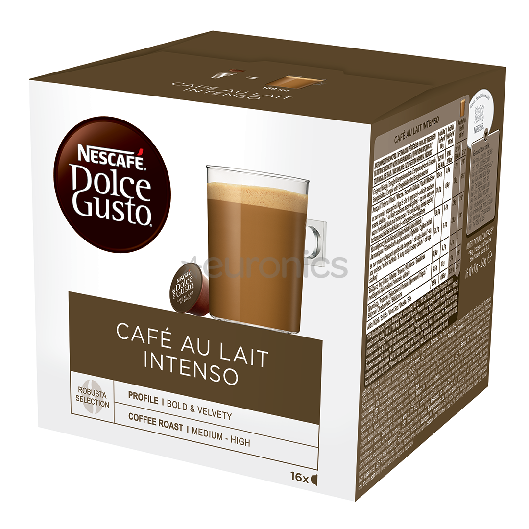 Nescafe Dolce Gusto Café Au Lait Intenso, 16 porcijas - Kafijas kapsulas