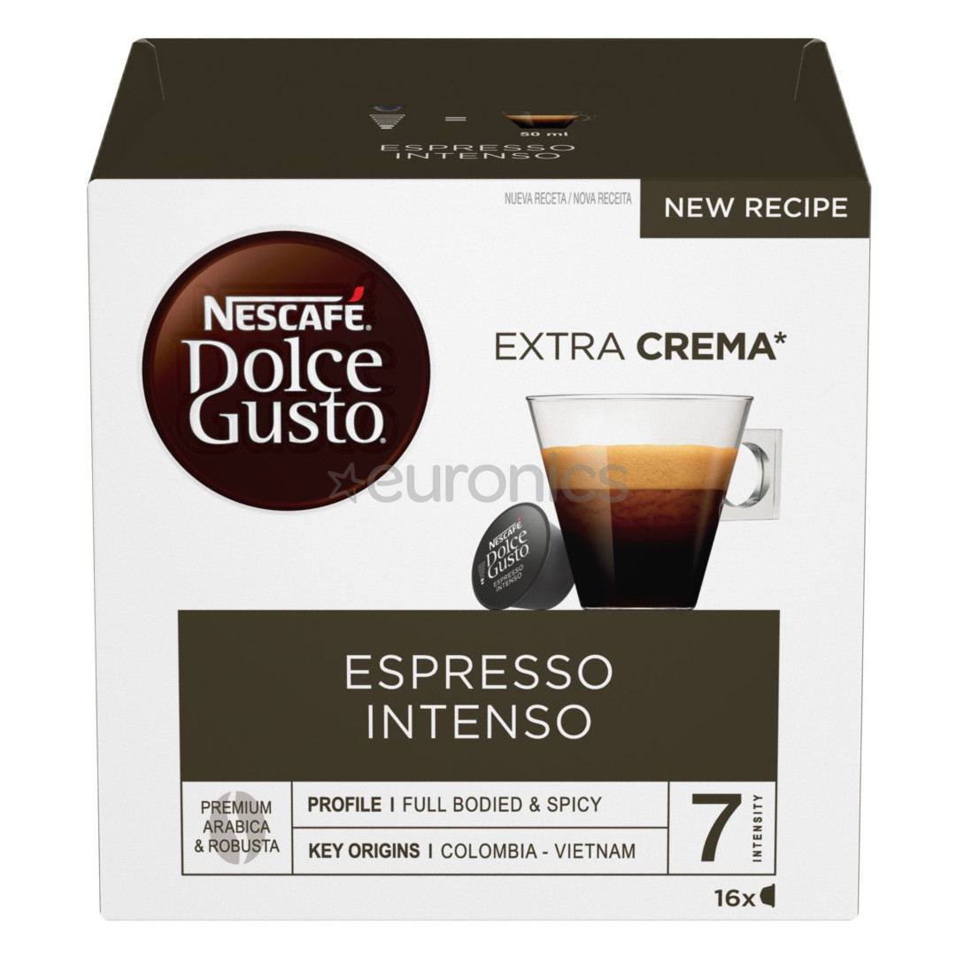 Nescafe Dolce Gusto, Espresso Intenso, 16 porcijas - Kafijas kapsulas