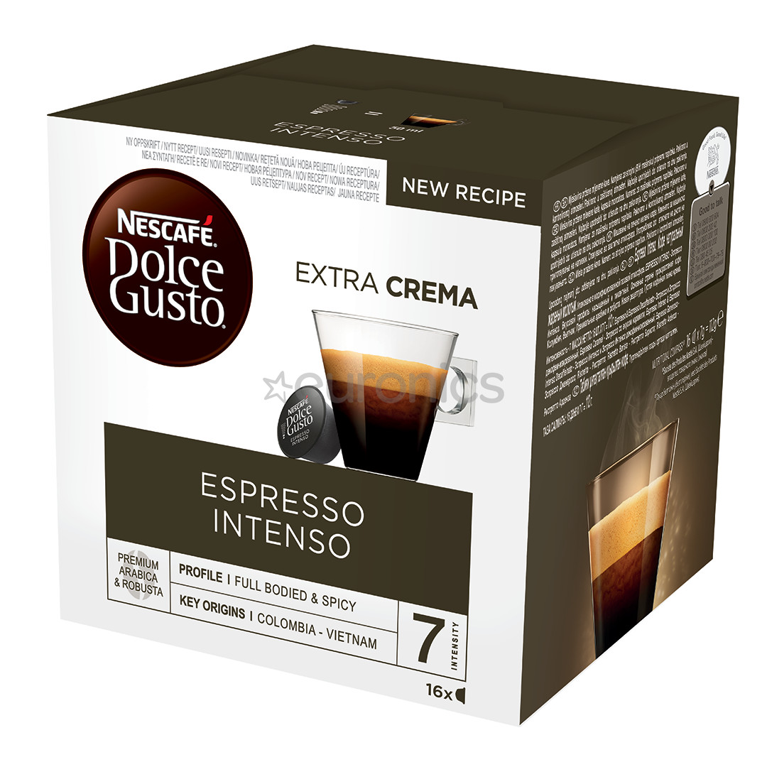Nescafe Dolce Gusto, Espresso Intenso, 16 porcijas - Kafijas kapsulas