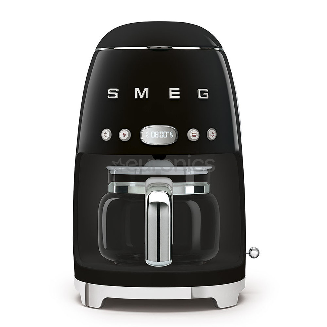Smeg, ūdens tvertne 1.4 L, melna - Kafijas automāts ar filtru