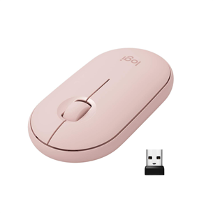 Logitech Pebble M350, pink - Wireless Optical Mouse