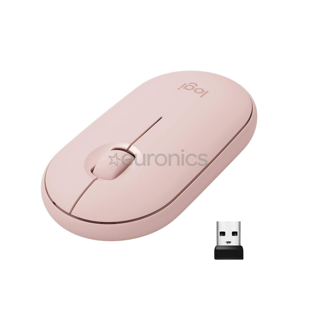 Logitech Pebble M350, pink - Wireless Optical Mouse