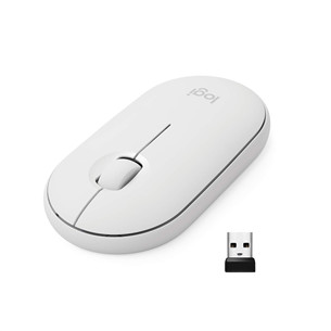 Logitech Pebble M350, balta - Bezvadu datorpele