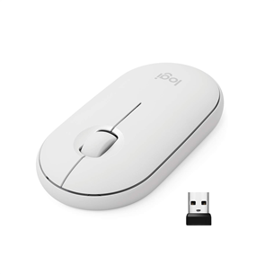 Logitech Pebble M350, balta - Bezvadu datorpele