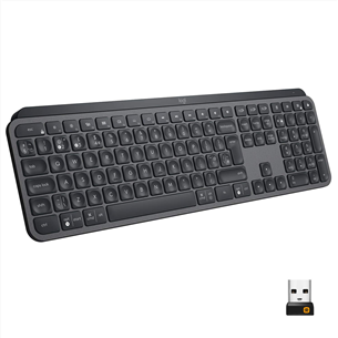 Logitech MX Keys, RUS, pelēka - Bezvadu klaviatūra 920-009417