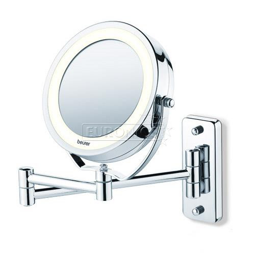 Beurer, diameter 11 cm, silver - Illuminated cosmetics mirror
