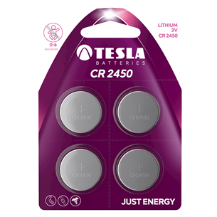 Baterijas CR2450, Tesla / 4 gab