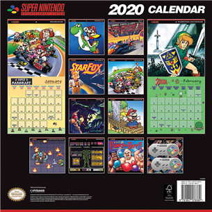 Calendar SNES 2020