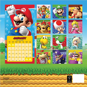 Calendar Super Mario 2020