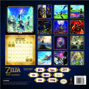 Calendar Legend of Zelda 2020