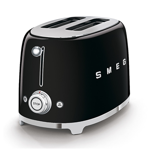 Smeg, 950 Вт, черный - Тостер