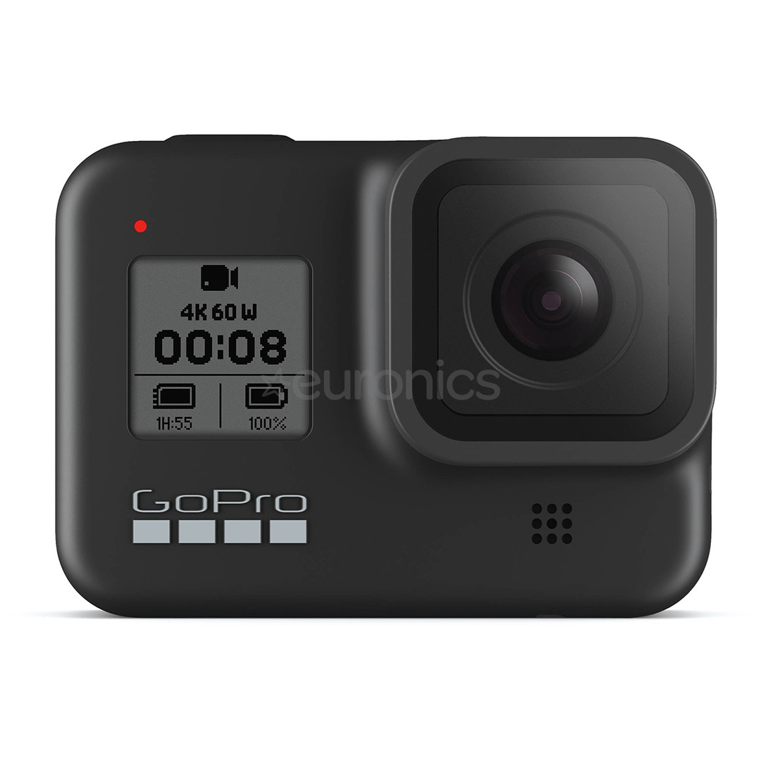 GoPro HERO8 Black, 4K/60fps, melna - Video kamera