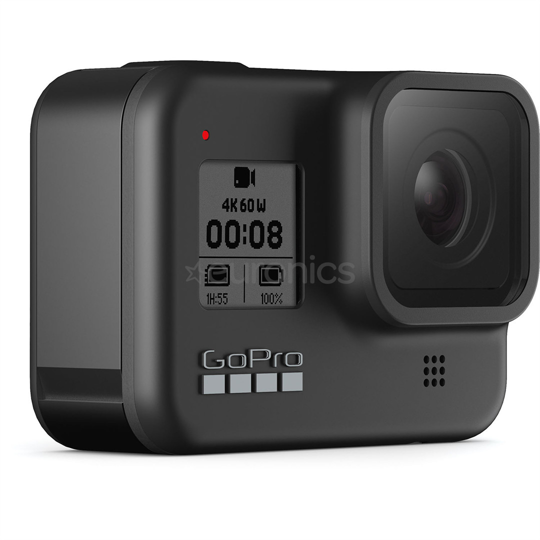 GoPro HERO8 Black, 4K/60fps, melna - Video kamera