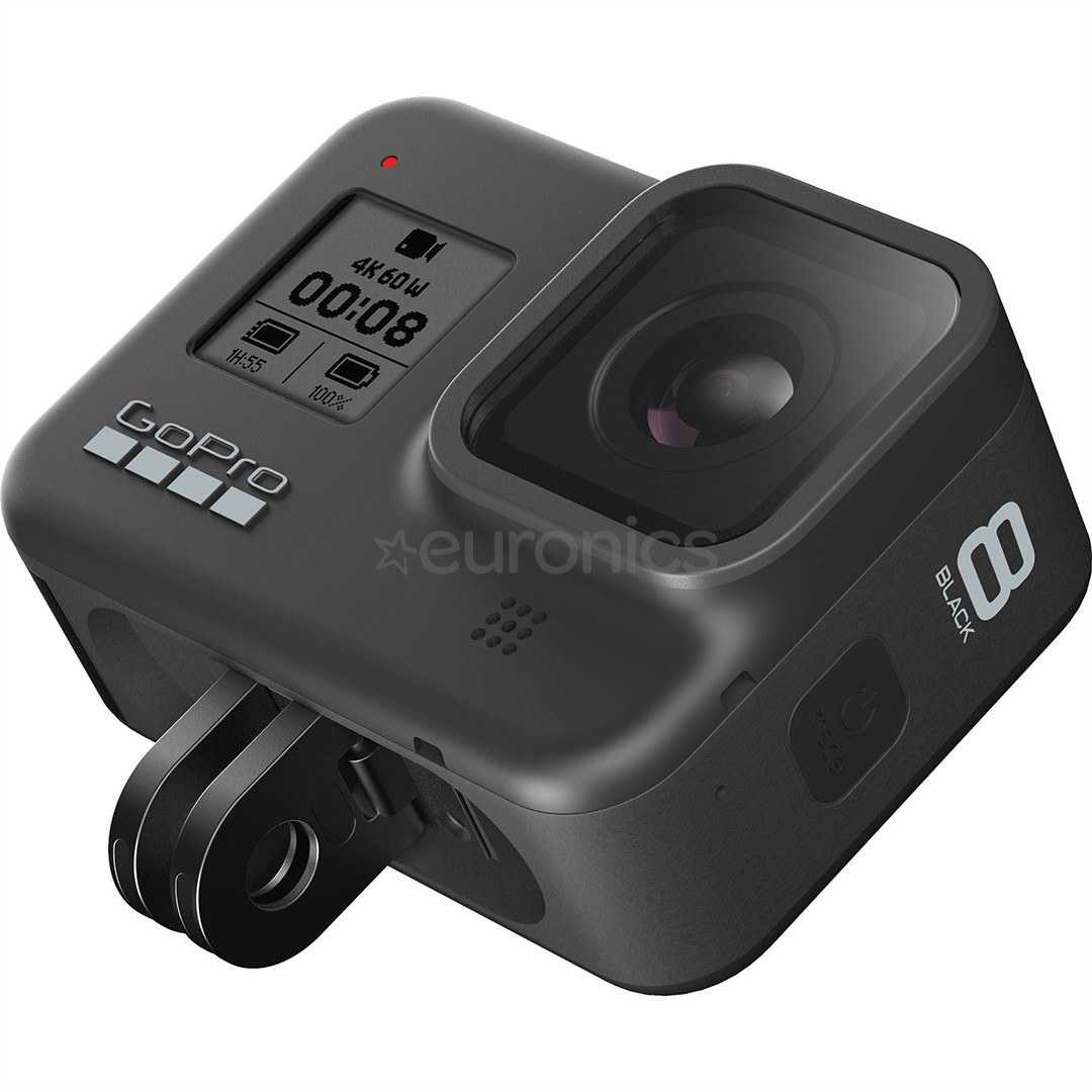 GoPro HERO8 Black, 4K/60fps, melna - Video kamera