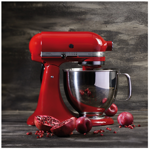 KitchenAid Artisan Elegance, 4.8 L/3 L, 300 W, sarkana - Mikseris