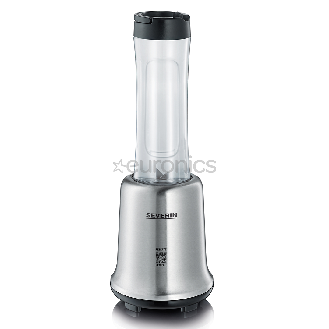 Severin Mix&Go, 300 W, 0.6 L, melna/nerūsējošā tērauda - Blenderis
