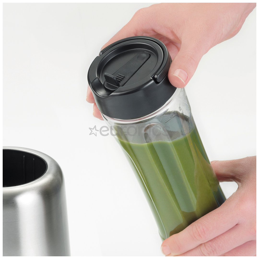 Severin Mix&Go, 300 W, 0.6 L, melna/nerūsējošā tērauda - Blenderis