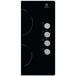 Electrolux, width 58 cm, black - Built-in Gas & Ceramic Hob