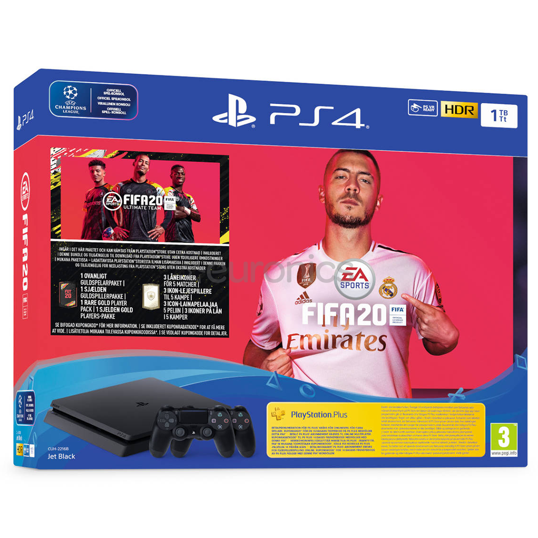 Spēļu konsole PlayStation 4 Slim, Sony / 1 TB + FIFA 20