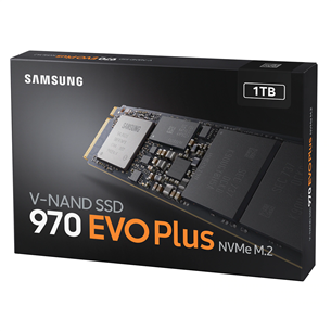 Samsung 970 EVO Plus, M.2, NVMe, PCIe 3.0, 1 ТБ - SSD