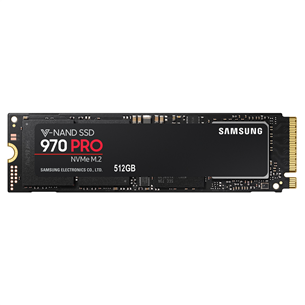 Samsung 970 PRO, M.2, NVMe, PCIe 3.0, 512 GB - SSD