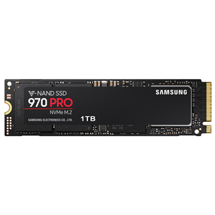 Samsung 970 PRO, M.2, NVMe, PCIe 3.0, 1 TB - SSD
