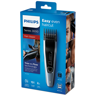 Philips 3000 Series, 0,5-23 мм, серый/черный - Машинка для стрижки волос