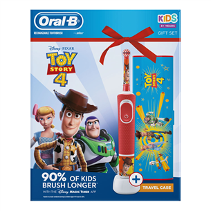Elektriskā zobu birste Oral-B ToyStory + futrālis, Braun
