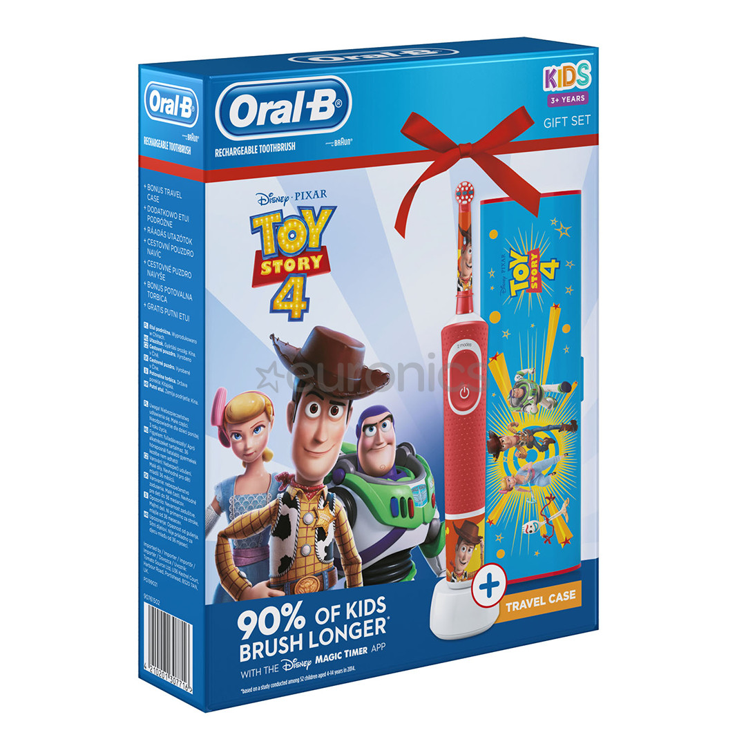 Elektriskā zobu birste Oral-B ToyStory + futrālis, Braun