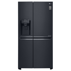 LG Water & Ice Dispenser, 625 L, black - SBS Refrigerator