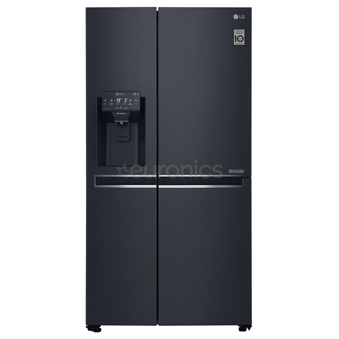 LG Water & Ice Dispenser, 625 L, melna - SBS Ledusskapis