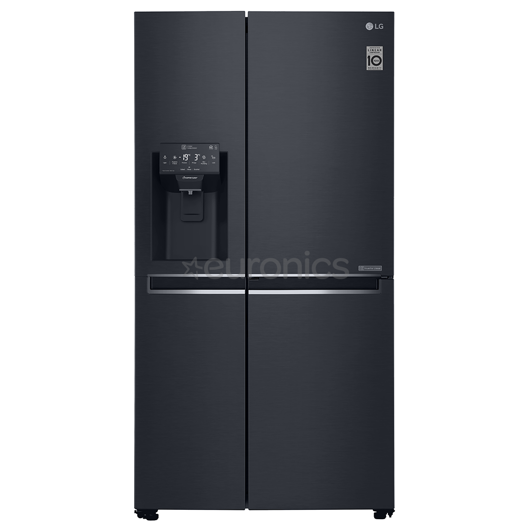 LG Water & Ice Dispenser, 625 L, melna - SBS Ledusskapis