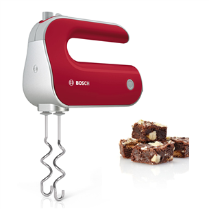 Bosch Styline Colour, 500 W, sarkana/pelēka - Rokas mikseris