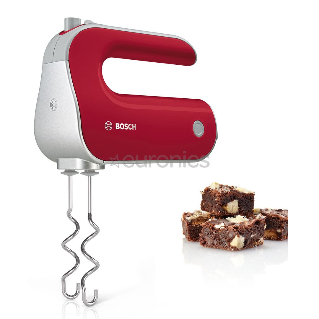 Bosch Styline Colour, 500 W, sarkana/pelēka - Rokas mikseris
